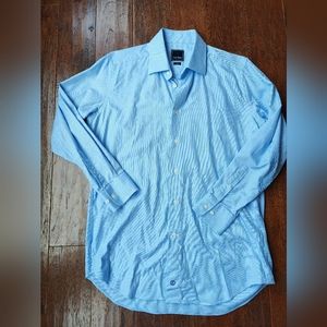 David Donahue Trim fit Dress Shirt Blue